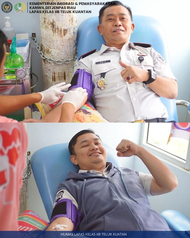 Lapas Teluk Kuantan Gelar Donor Darah Di RSUD Teluk Kuantan