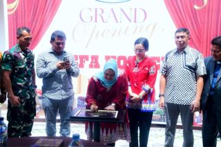 Resmikan Defa Kostel Mandau, Bupati Bengkalis Dukung Hunian Modern Berkonsep Hotel