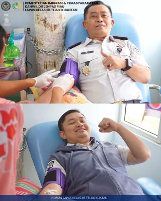 Lapas Teluk Kuantan Gelar Donor Darah Di RSUD Teluk Kuantan