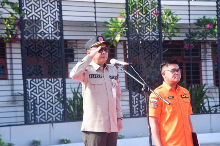 Sekda Bengkalis Pimpin Apel Kesiapsiagaan Penanggulangan Bencana Karhutla Tahun 2026