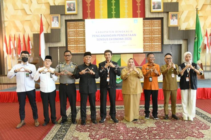 Pencanangan Sensus Ekonomi 2026 Dimulai, Bupati Kasmarni Ajak Semua Pihak Sukseskan Pendataan
