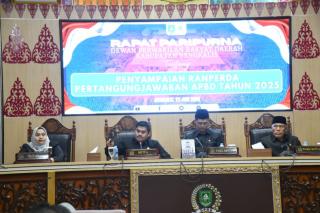 Harap Segera Disahkan, Kasmarni Sampaikan Ranperda Pertanggungjawaban APBD 2025