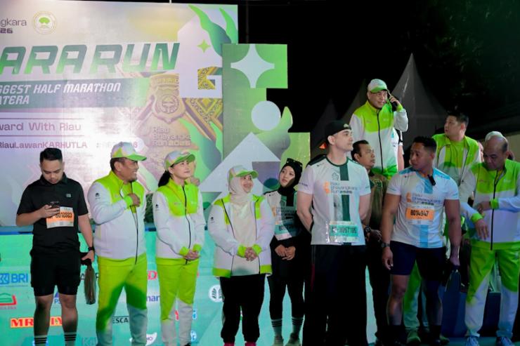 Bupati Kasmarni Hadiri Riau Bhayangkara Run 2026, Perkuat Sinergi dan Kampanyekan Kepedulian Lingkungan
