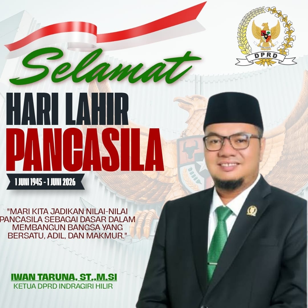 UCAPAN HARI LAHIR PANCASILA DARI DPRD INHIL